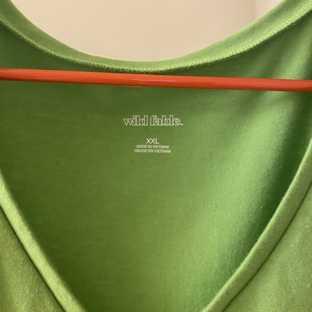 Lot of two (2) green Wild Fable layering shirts